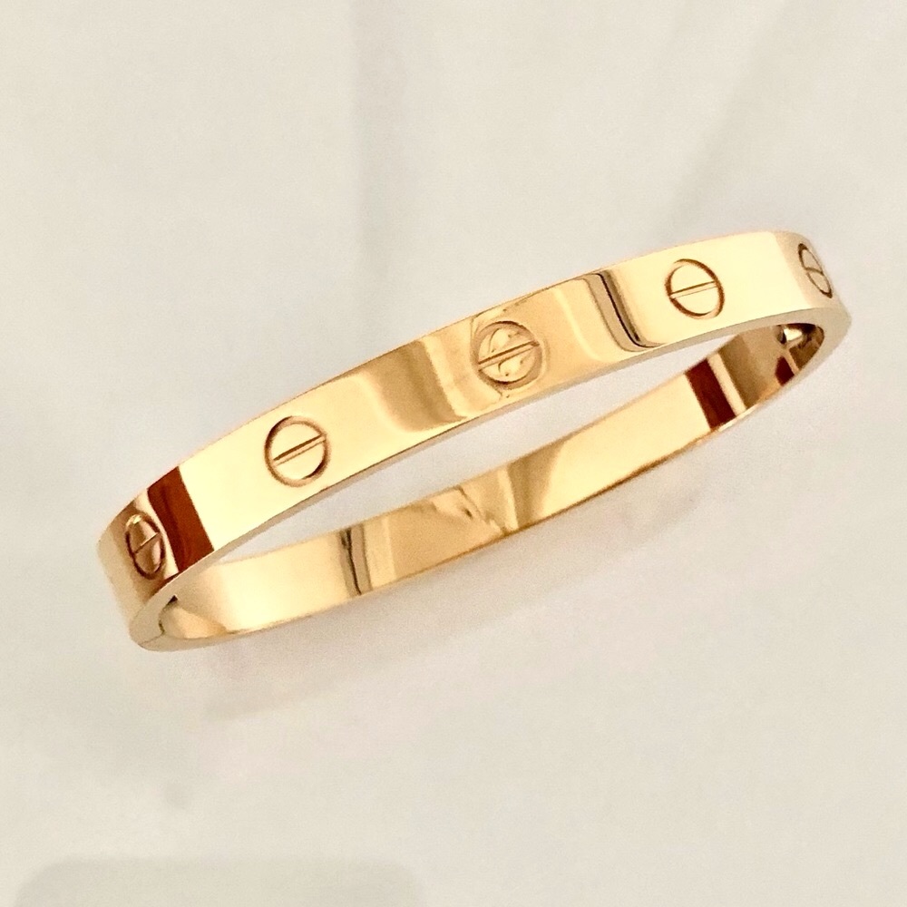 Gold Screw Bracelet Cuff Classic Model - Picture 2 of 9
